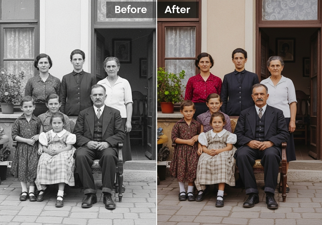 Kolorierung – Alte Fotos in neuem Farbglanz